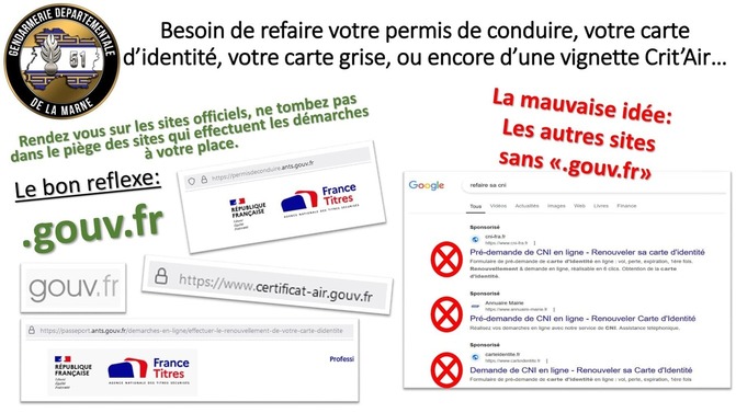  ATTENTION AUX SITES NON OFFICIELS